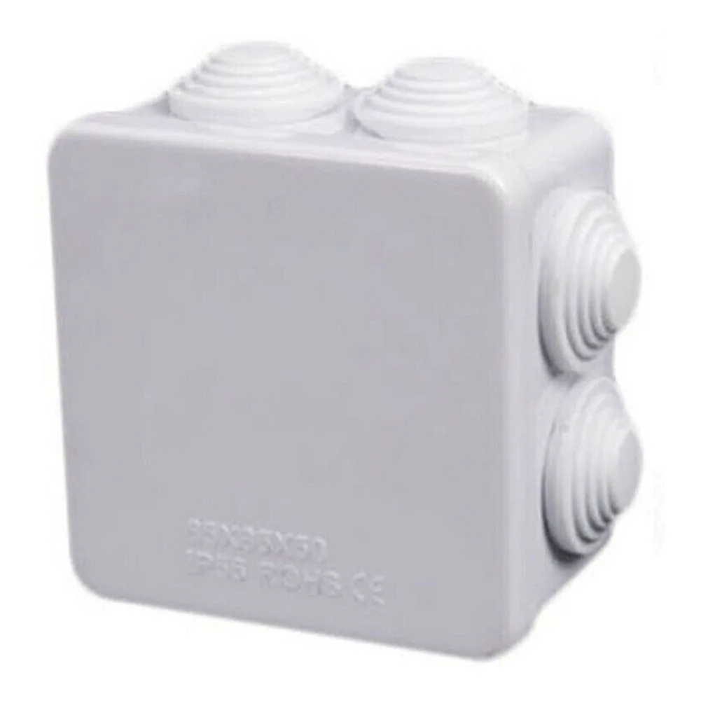 Cable Junction Box Junction Box For Outdoor Home Improvement 1pcs 85x85x50mm Anti-corrosion Plastic Water Proof