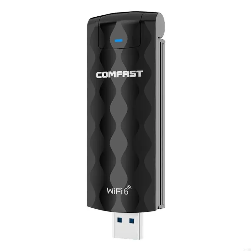 N84BワイヤレスUSB WIFI 6アダプターUSB 3.0ネットワークカード1800Mbpsデュアルバンド2.4G/5.8GHz