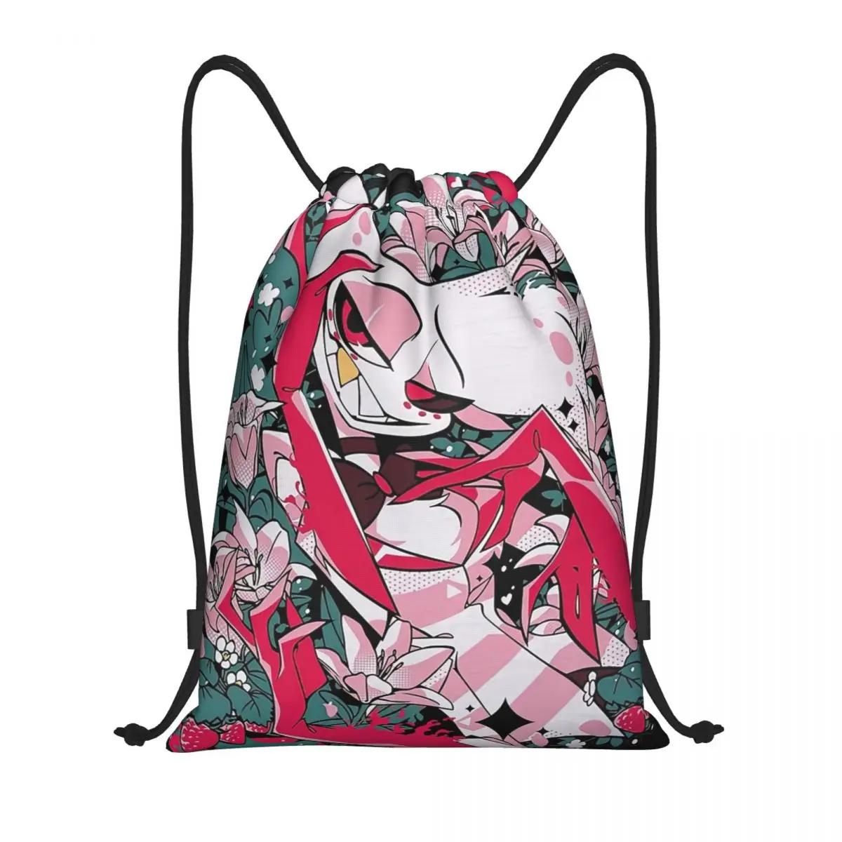 

Hazbins Hotels Angel Dust Spring Рюкзак на шнурке Спортивная спортивная сумка Рюкзак на шнурке для езды на велосипеде