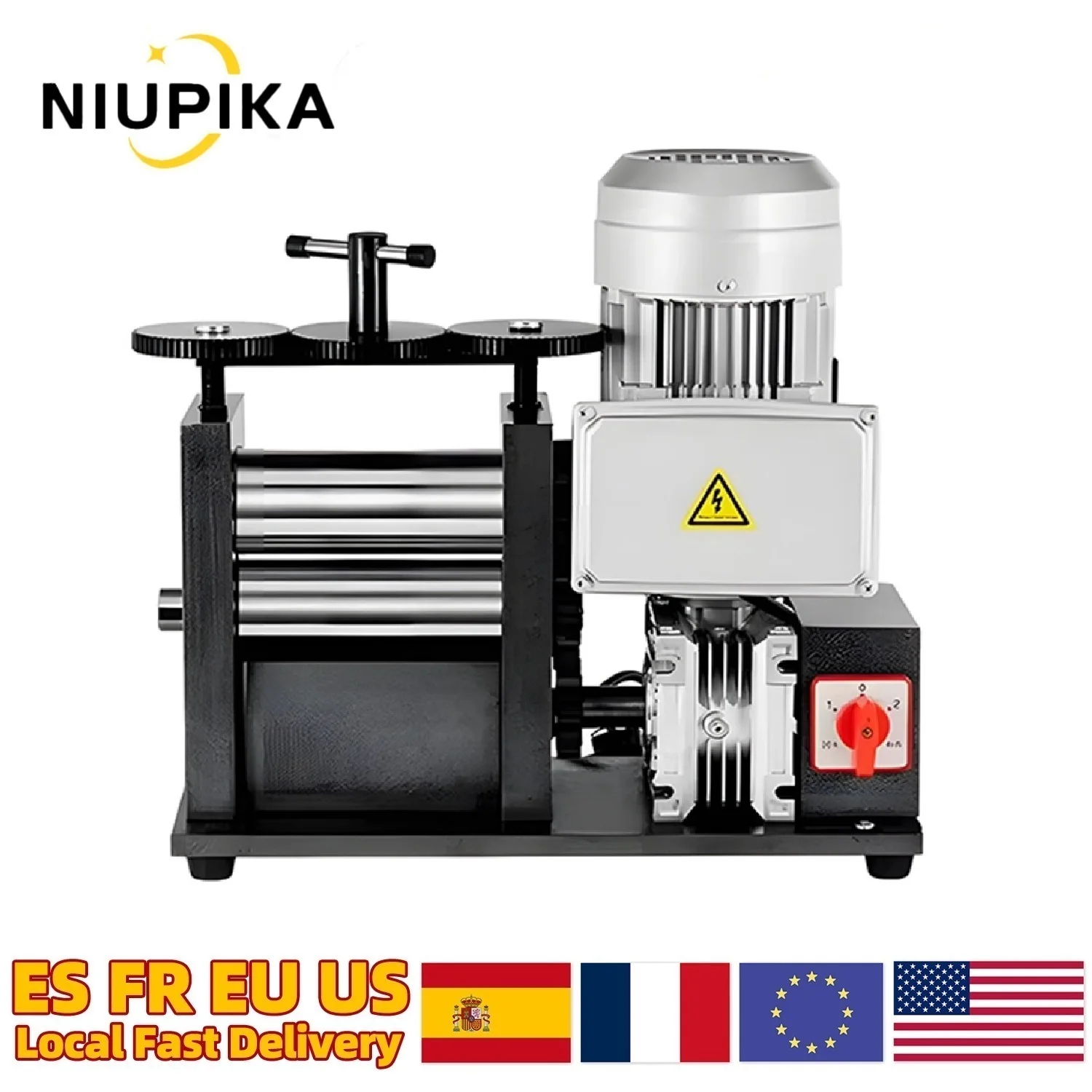 750W 160mm Electric Jewelry Rolling Mill Machine Large Gold Silver Jewelry Press Sheet Wire Semicircle Pressing Machine 110V