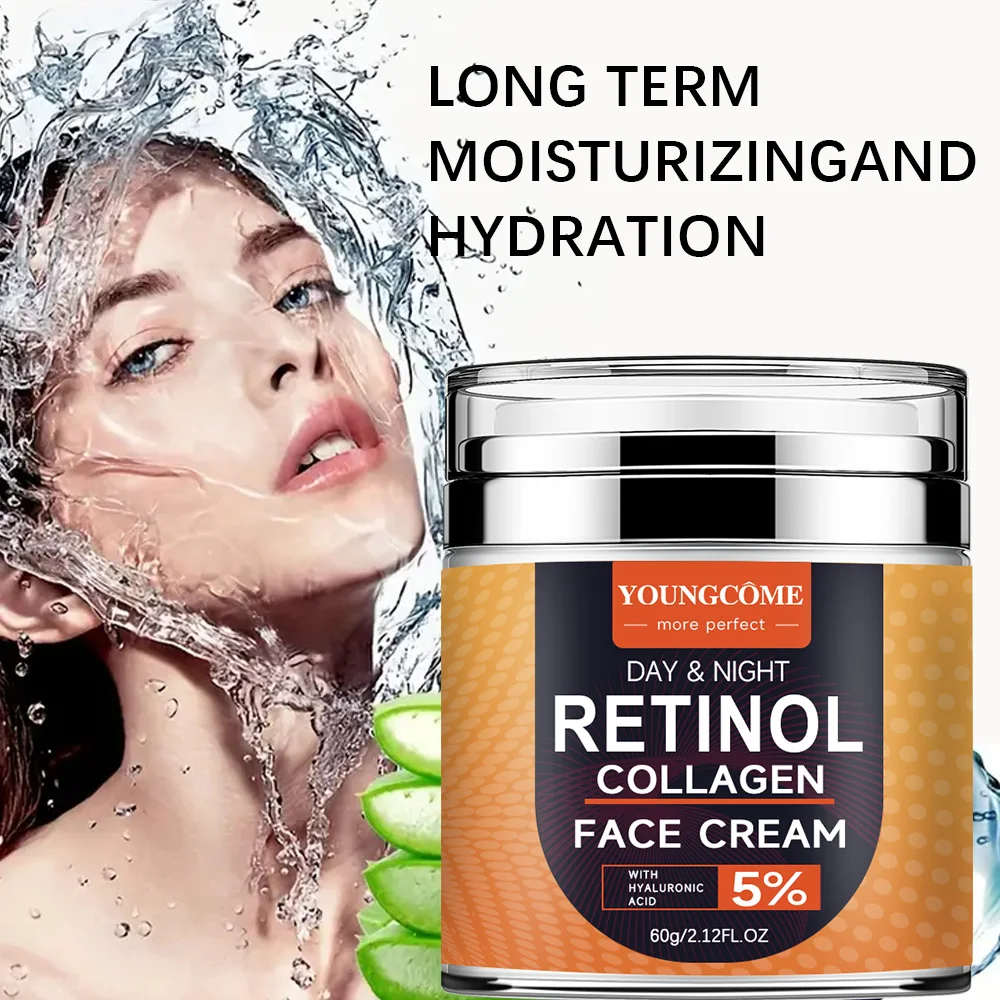 كريم ريتينول مرطب للوجه - كريم وجه مقاوم للشيخوخة للرجال والنساء - كريم وجه مع الريتينول والكولاجين وحمض الهيالورونيك #6