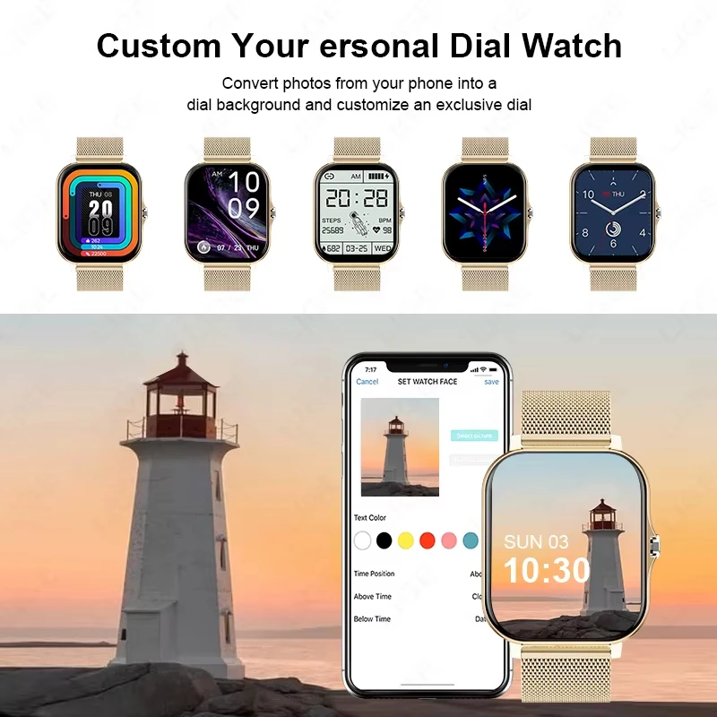 Smart Watch with HD Display and Call Functionality
