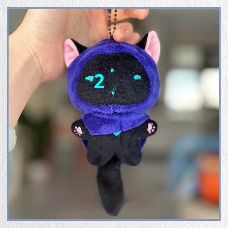 Shadow Cat Cotton Doll Toys Game Anime Accessories Cute Backpack Automobile Black Keychain High Quality Practical Birthday Gift