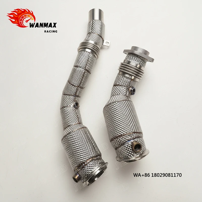 

Для M2C F87 (M2 Competition) S55 TwinPower Turbo - Высокопроизводительный даунпайп из нержавеющей стали T304, без катализатора, простая установка