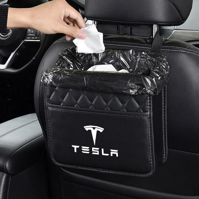 Car Seat Back Insulation Storage Bag Multi-Pocket Thermal Cooler Travel Organizer Case For tesla model 3 X S Y Accessories