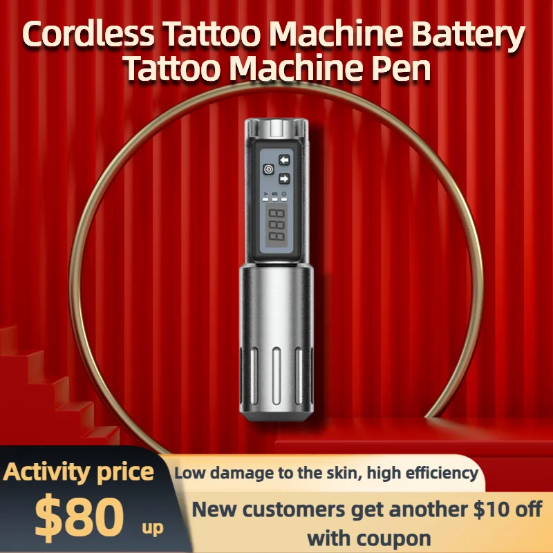 

JIECIRON dragon popular wireless tattoo machine battery tattoo machine permanent makeup tattoo artist supplies