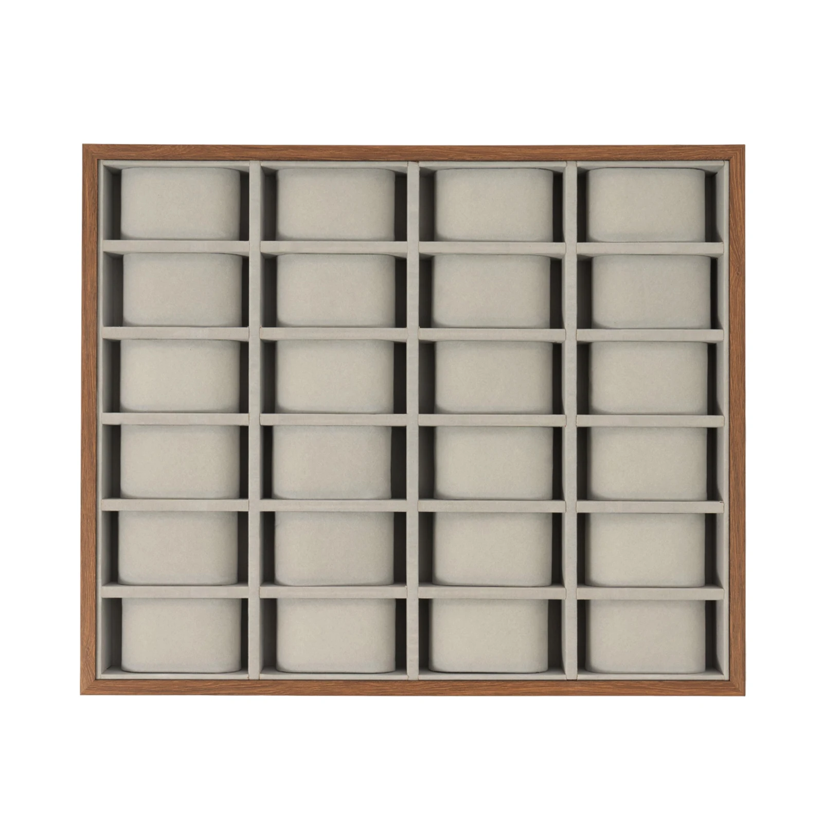 24 Slots Watch Box Organizer for Men Black Watch Holder Stand Display Storage Case