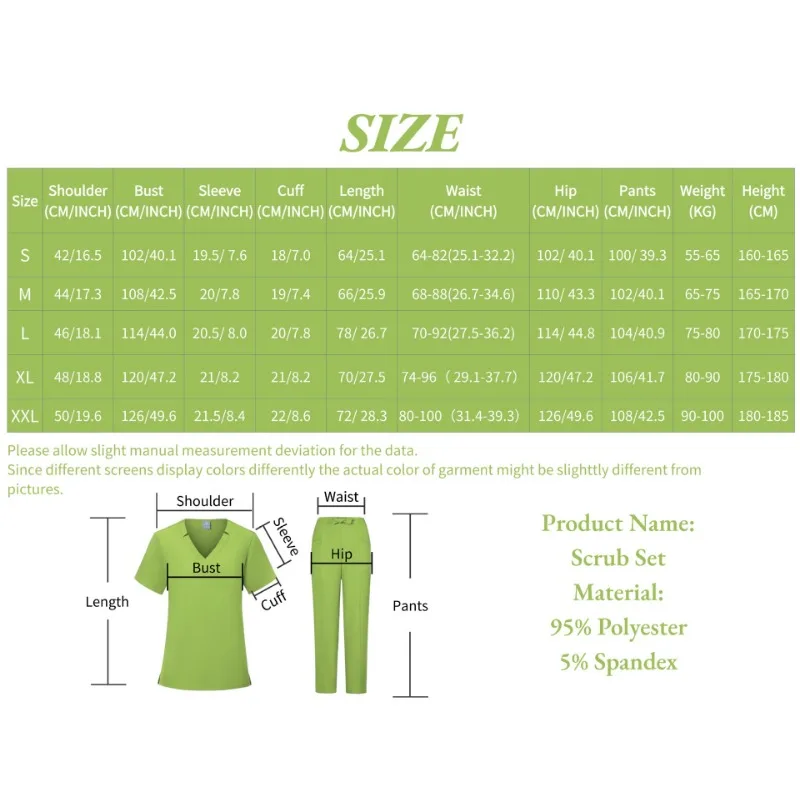 Hand Wash Clothes Set Summer Surgical Surgical Hand Wash Clothes Female Short Sleeve Brush Hands Beauty Work Clothes