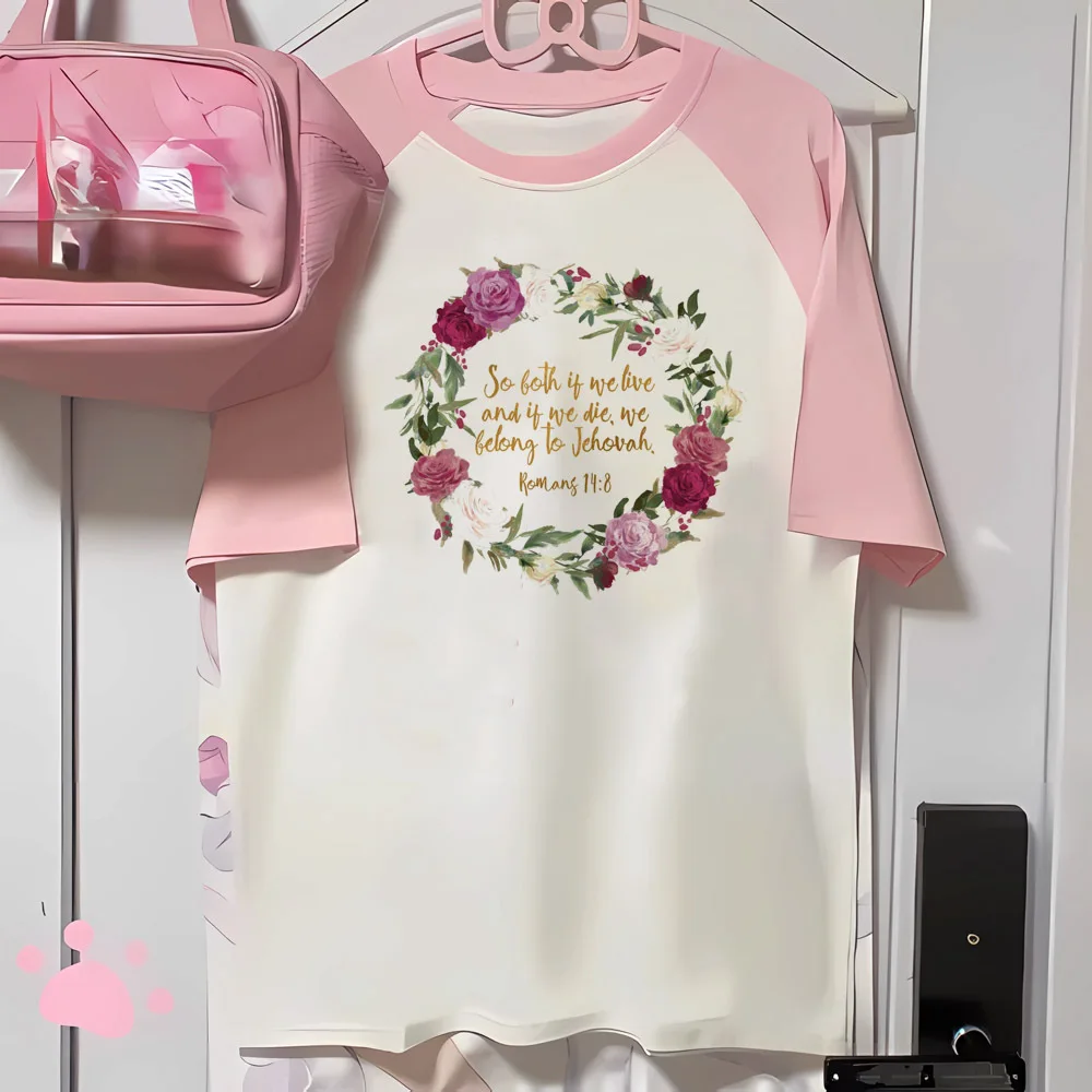 

Rose t shirt women active wear quick dry top female manga funny anime clothing