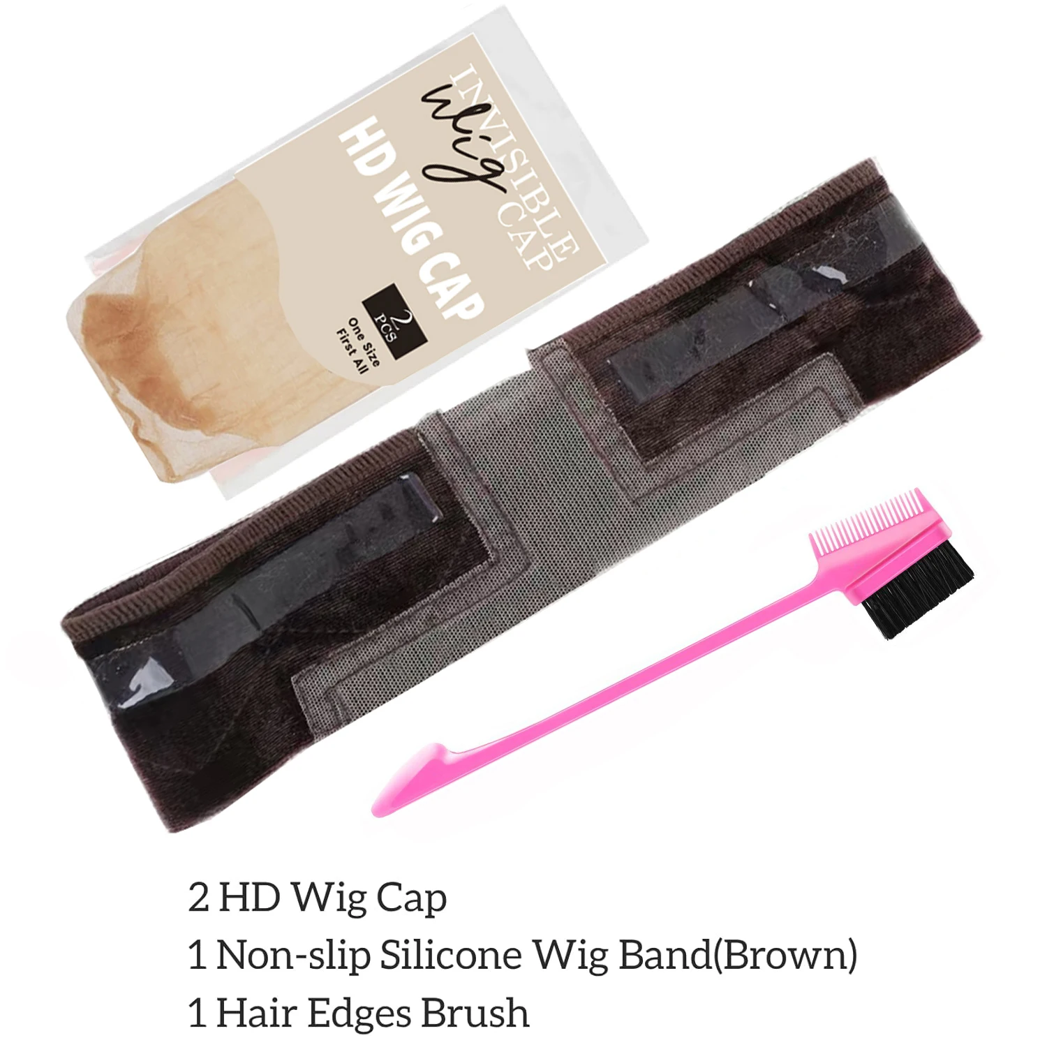 

4 шт., женская бархатная силиконовая повязка на голову с Т-образной силиконовой полосой, нескользящая, шапочка для парика HD, для удержания париков, аксессуары для париков