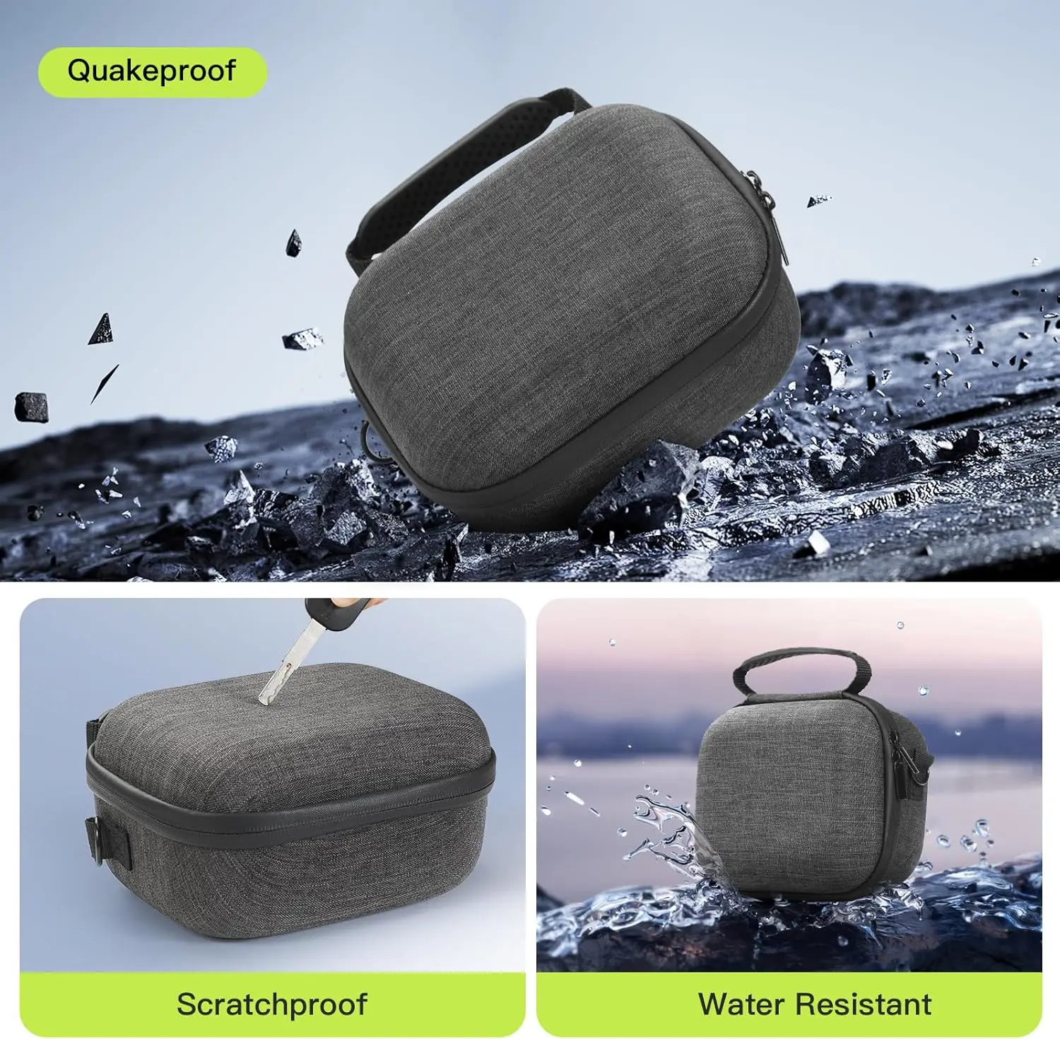 Hard Carrying Case for XbotGo Camera Remote & Accessories (Black)