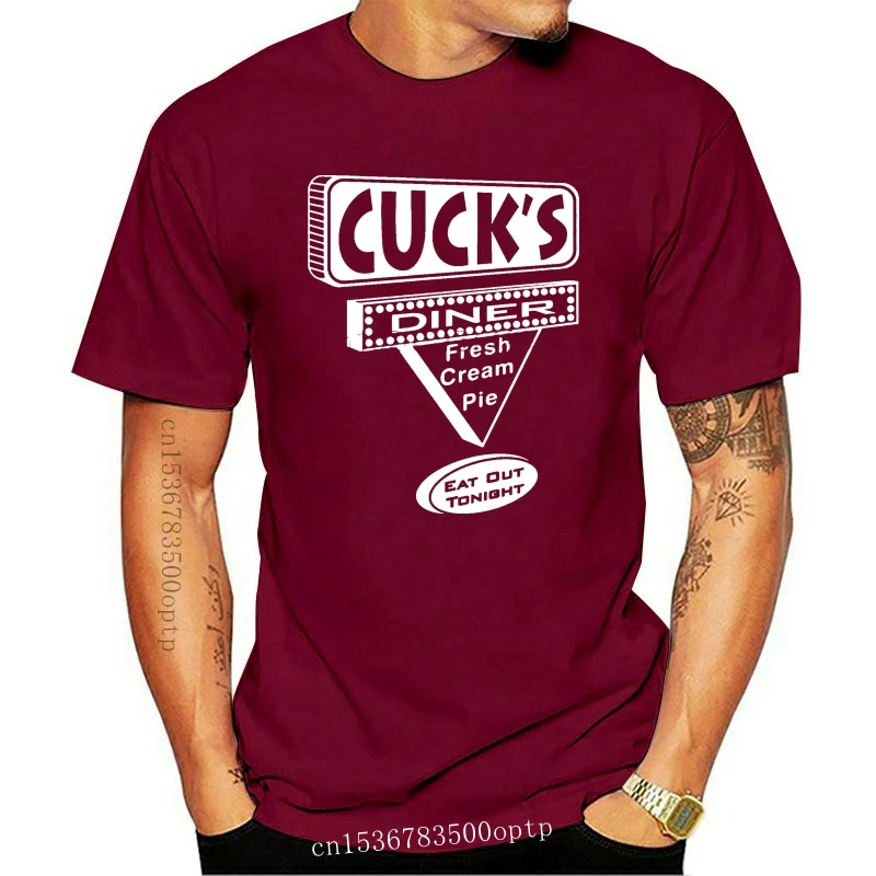 New Cucks Diner Tee Cuckolding Femdom Cuckold Mens T-shirt