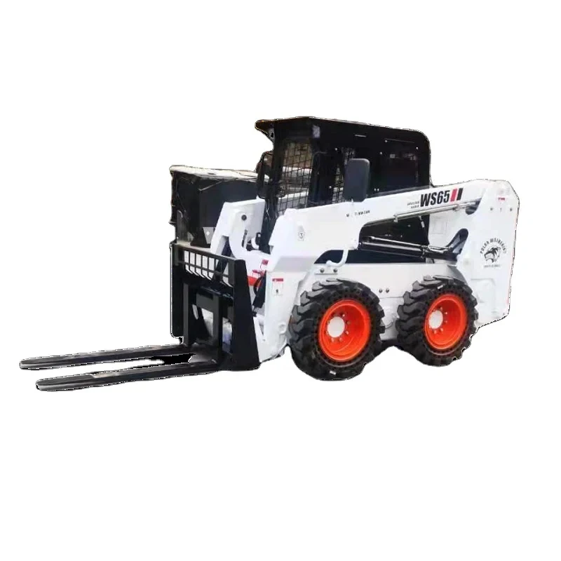 

Pallet Fork Lift With Adjustable Length, Forklift Skid Steer Backhoe Loader For Sale