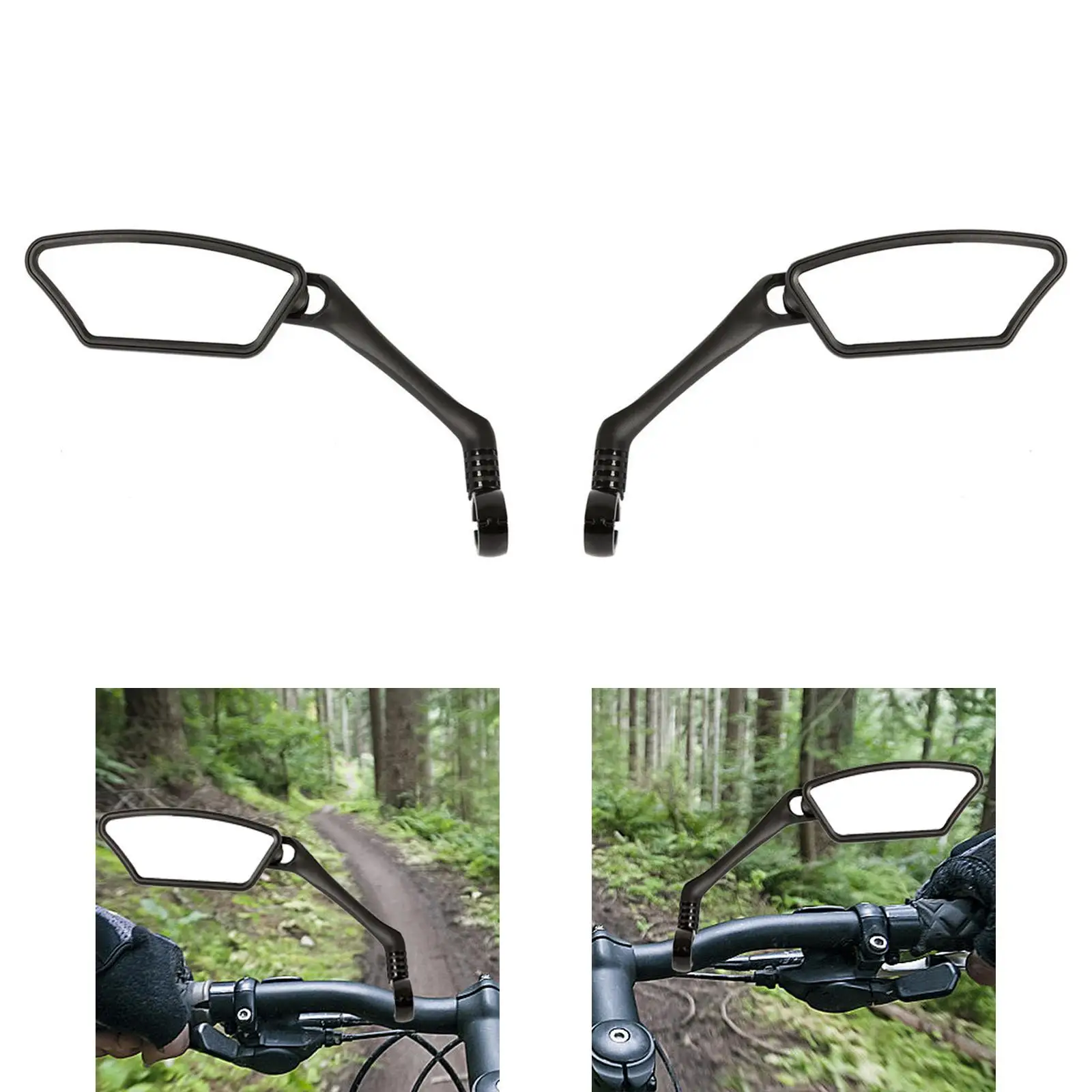

Bike Mirror Impact Resistant Riding Accessories for Mountain Road Bikes Scooter Handlebar Mounted Rear View Mirror
