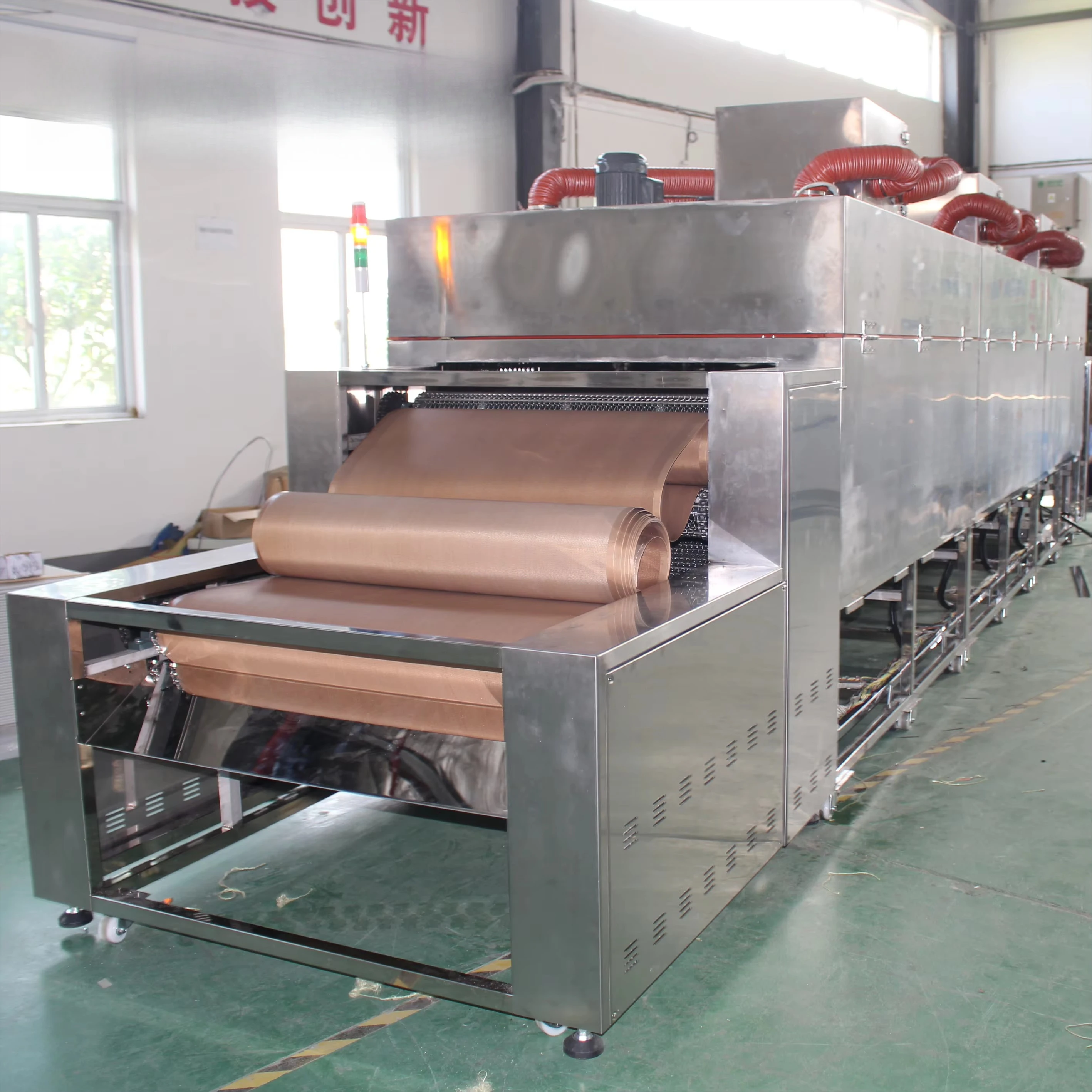 Tunnel Hot Air Circulation Belt Dryer Conveyor Drying Machine for Screen Printing Post-press Glass Mobile Optics Film Lens