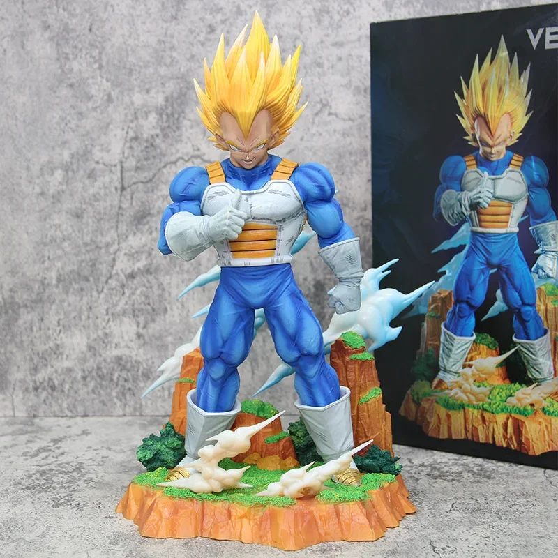 

34cm Vegeta Dragon Ball Super Saiyan Anime Figures Model Toys Pvc Anime Statue Decoration Collection Ornament Birthday Gifts