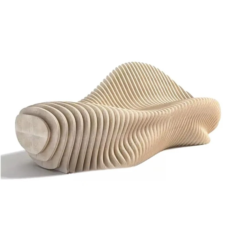 

Modern showcase Cashier Oblique Stand Spliced Desk With Arc Knot Mesh Fluffy Store Counter Shelf