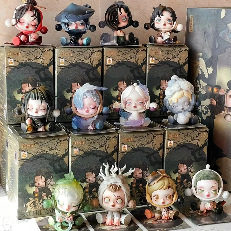 Genuine Skullpanda Court Front Ink Plum Series Sp11 Generation Blind Box Surprise Mystery Good Birthday Gift Stoy  Customization