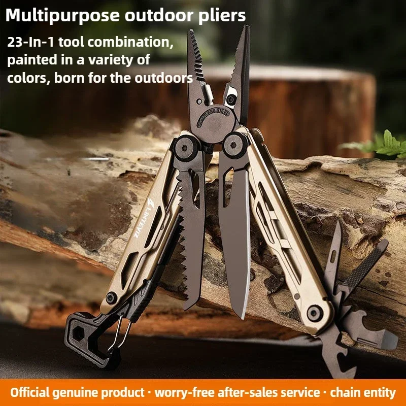 23 IN 1 Replaceable Parts Multi Hand Tools Set Multi-tools Pocket Folding Knives EDC Survival Gear Manual Plier Mini Multitools