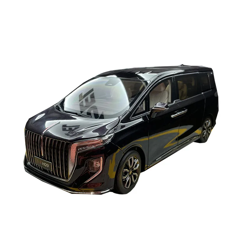 Hongqi HQ9 Business Car MPV Alloy Car Model 1:18 Car Model Collection Gift