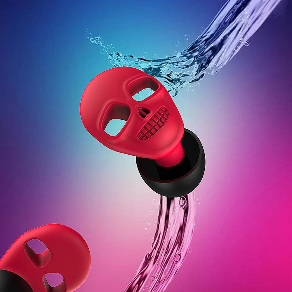 Skull Head Silicone Noise Reducing Earplugs Waterproof Swim Earplug Concert Ear Plug Hearing Protection Sound Insulation Product