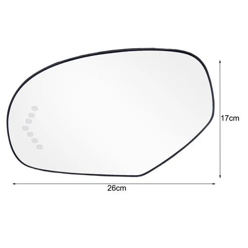 Imagen 2 del producto Cristal de espejo de puerta lateral LED calefactado para Chevrolet Avalanche Tahoe Suburban Silverado para GMC Yukon Sierra 1500 2500 3500 HD 2007-