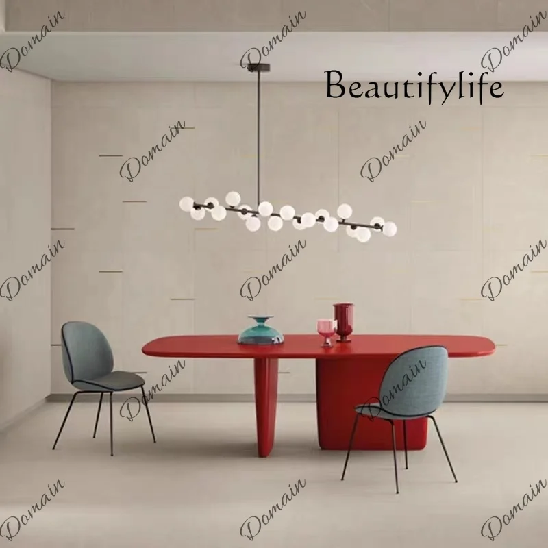 35 N Nordic all solid wood long table desk conferencecreative minimalist desk dining table coffee  workbench