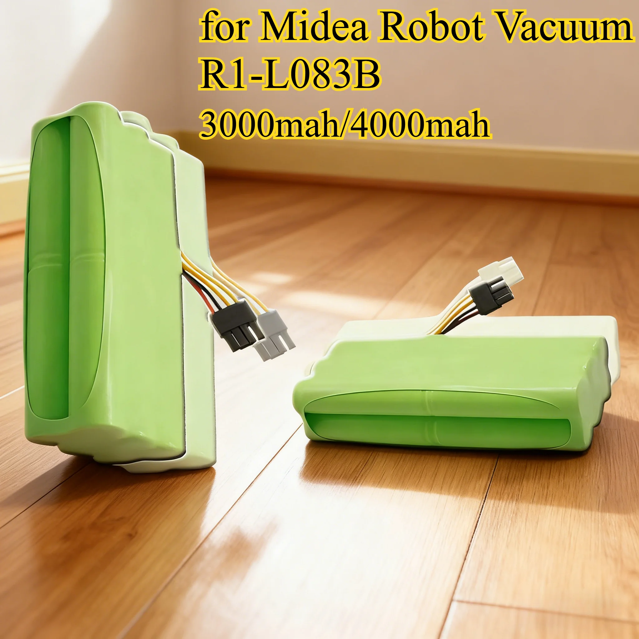 

4000mAh Replacement Battery for Midea Robot Vacuum R1-L083B 085B 081A ZN606/7 Li-ion High Capacity Long Life with Protection