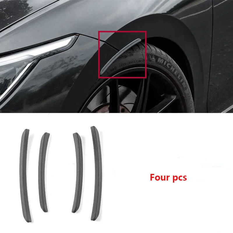 4PCS   car  Bumper Fender Flare Mud Flap Splash Guards For Volkswagen Golf 8 MK8 2020 20212022 2023 Wheel Eyebrow Lips Strips