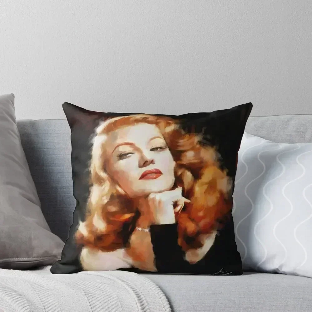

Rita Hayworth Throw Pillow pillowcases for sofa cushions christmas supplies Decorative Cushion Cover pillow
