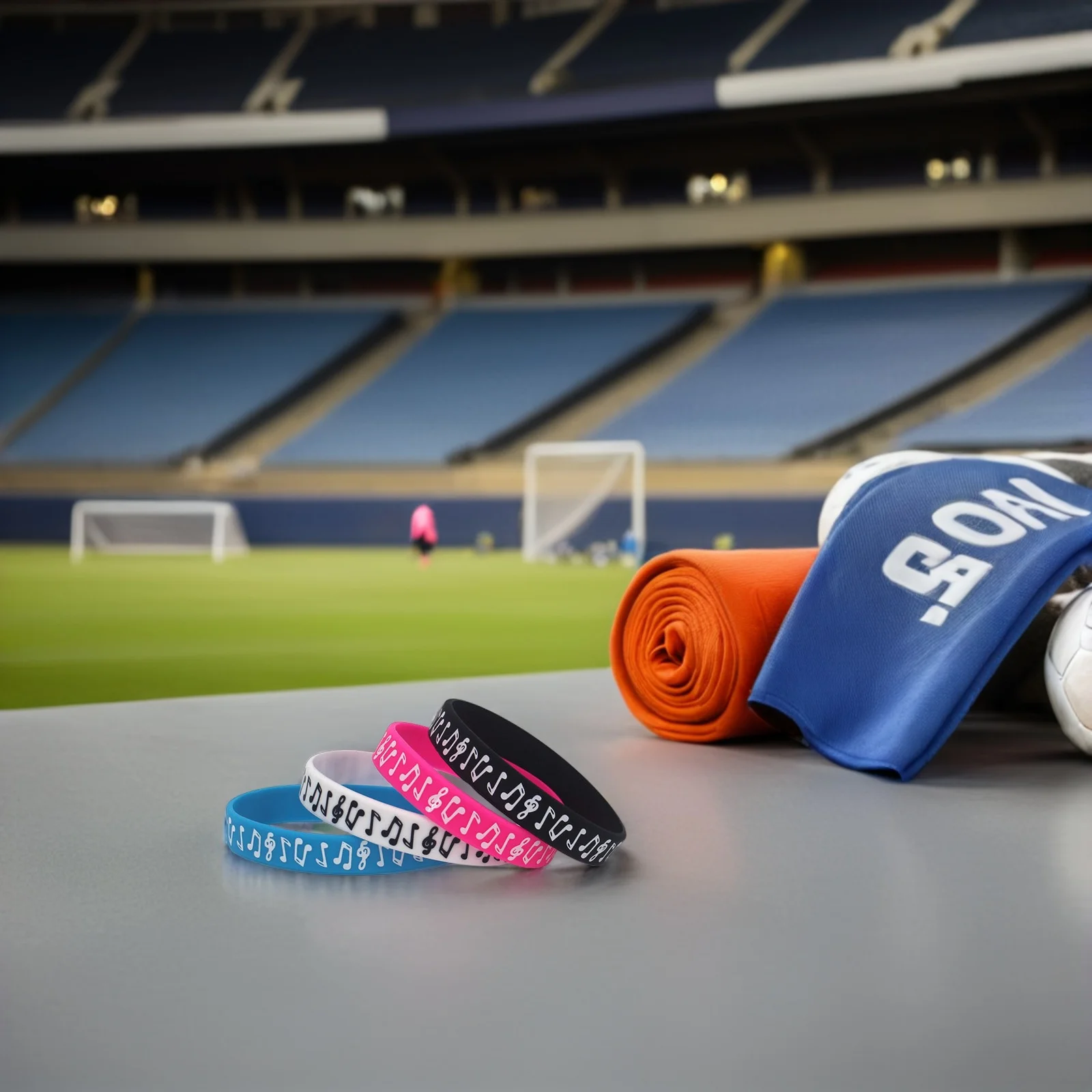 

40Pcs Silicone Music Note Wristbands Soft Comfortable Festival Bracelets Concert Party Favors Music Lovers Bulk Bracelets