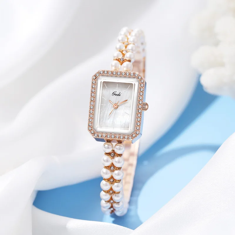 Chinese style light luxury pearl women's watch niche high-end quartz watch creative high-value watch