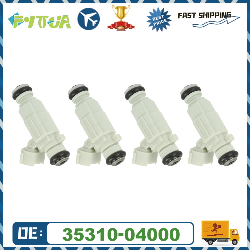 

4pcs Fuel injector 35310-04000 For Hyundai i10 2016 Kia Picanto Mk2 1.0L 05-09 3531004000 35310 04000 S0201b050 Bico Nozzle NEW