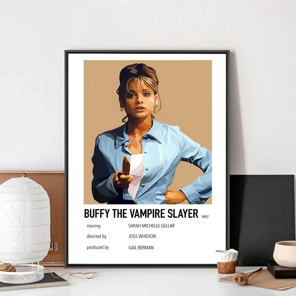 Buffy The Vampire Slayer Poster No Framed Poster Kraft Club Bar Paper Vintage Poster Wall Art Painting Bedroom Study Stickers