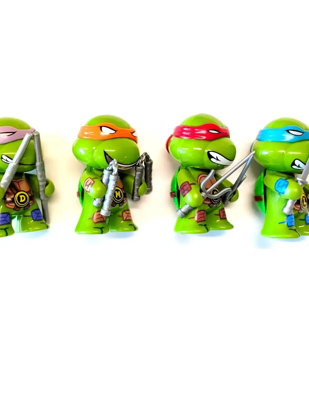 4 teile/satz Kawaii Teenage Mutant Ninja Turtles Michelangelo Donatello Action Figure Auto Ornamente Decor Tmnt Modell Kinder Hobby Spielzeug – Detail 4