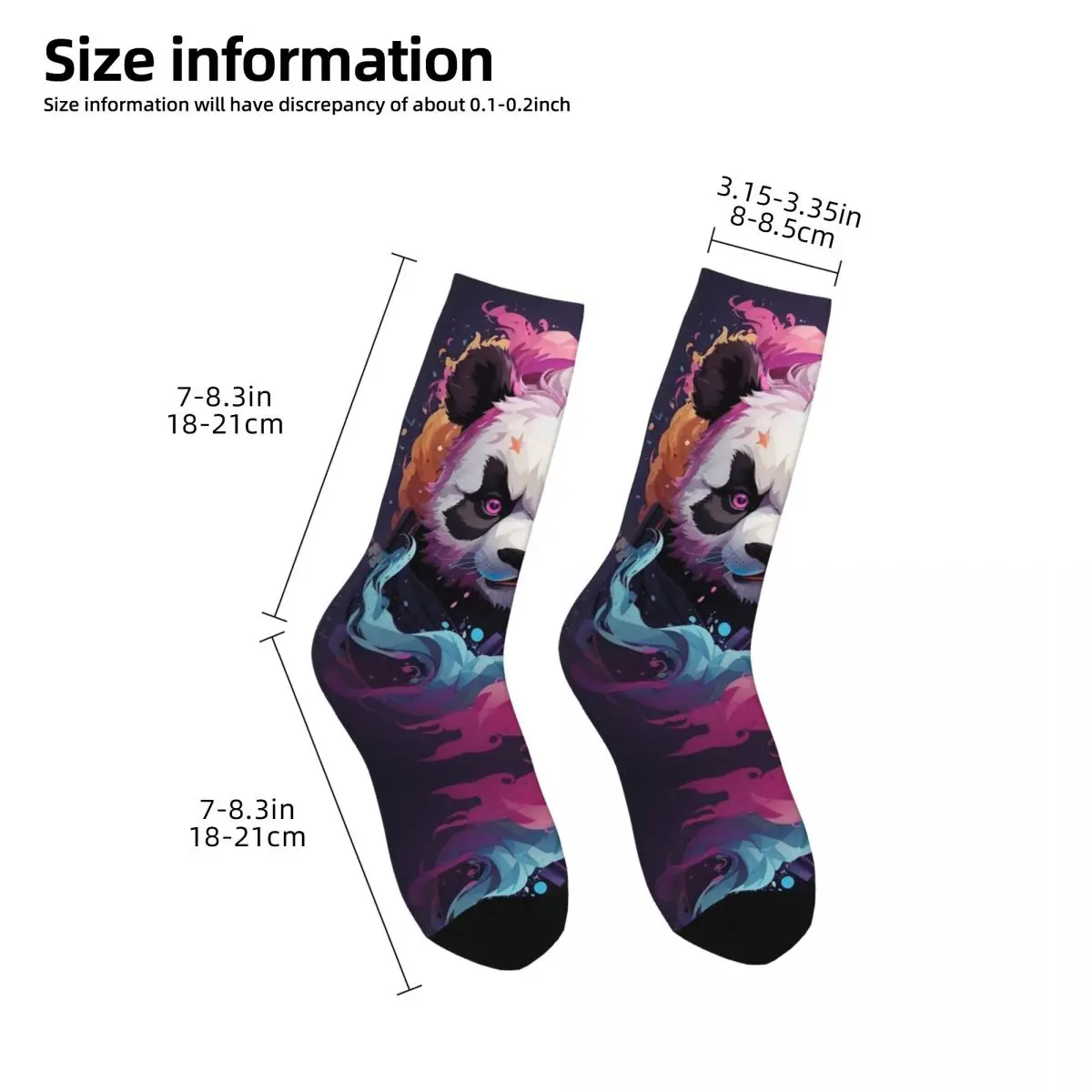 Unisex 3D Printing Cozy Socks,Running Socks, Cool Animals, Leões, Tigres, Gorilas, Quatro Estações, Interessante