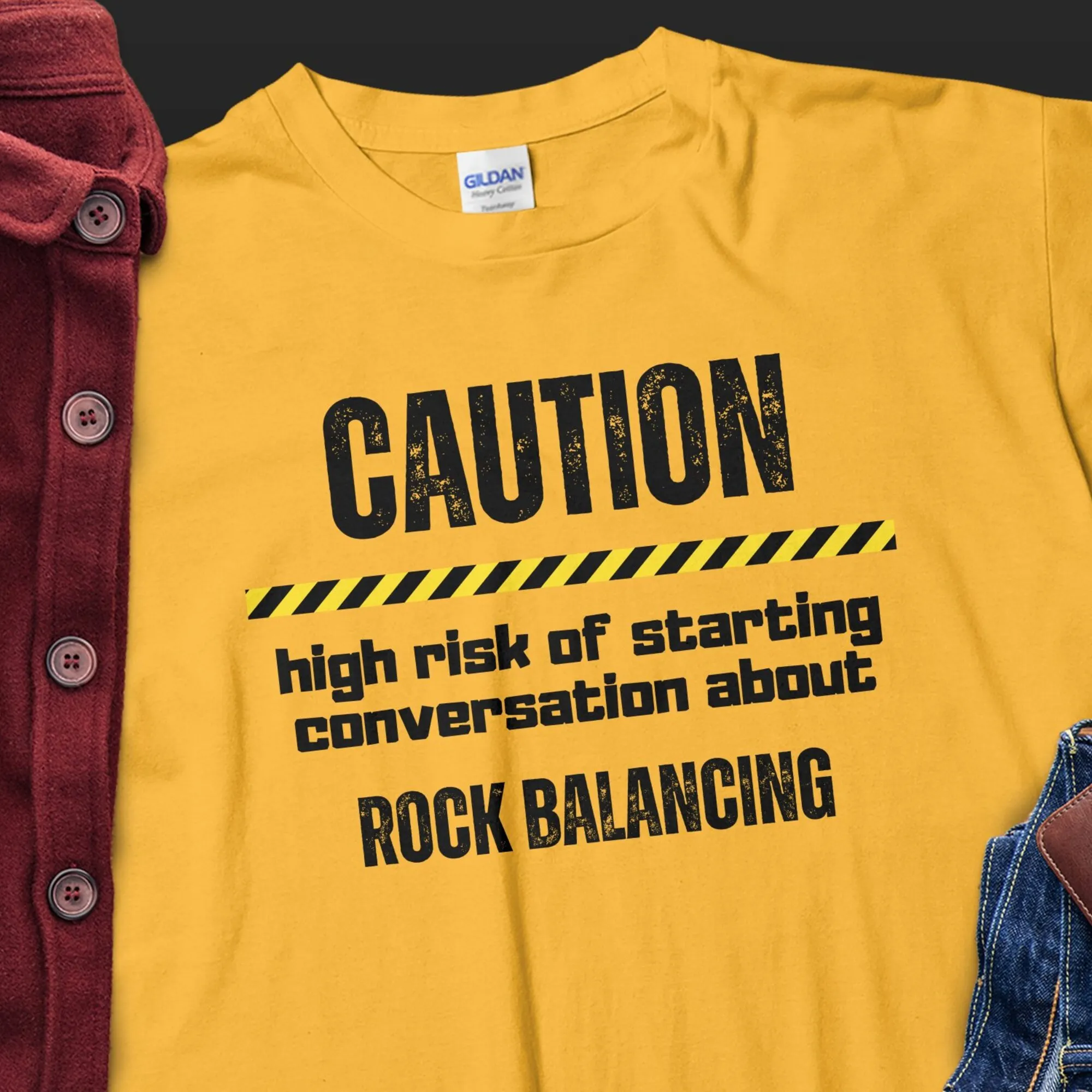 Rock balancing Tshirt Funny Gift