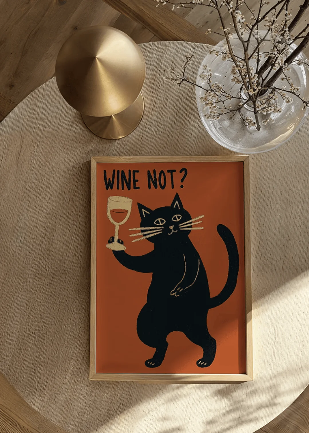Schwarze Katze Wein Nicht Lust – Home Decor Orange Bewertung und Preis