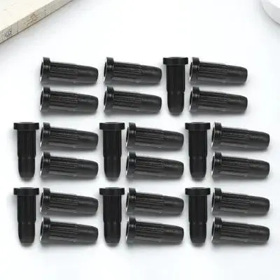 

25pcs Computer Desk Swivel Chair Wheel Rubber Cover Plastic Base Caster Lid Furniture Thickened Material Replacement