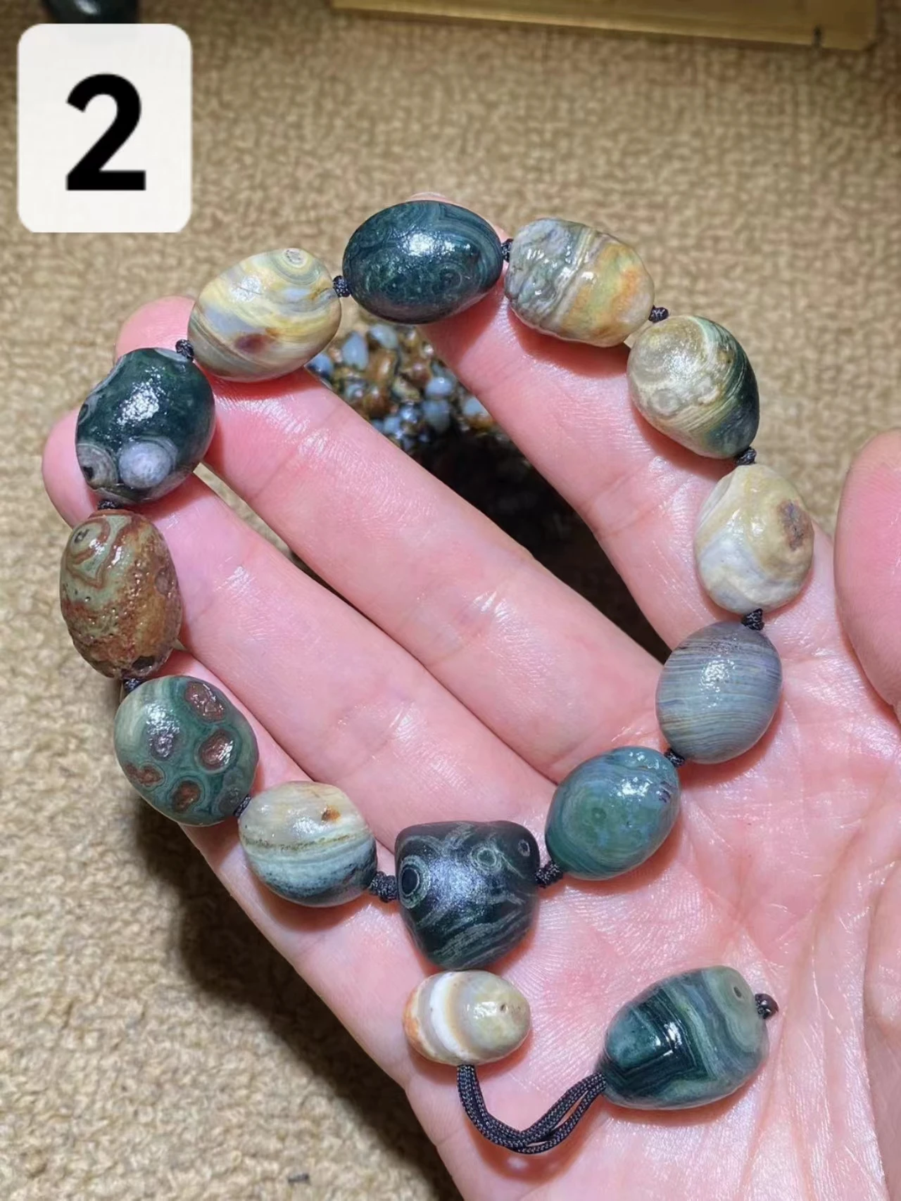 1pcs/lot World Rare Collectibles Magical Strong Energy Eye Gobi Agate Natural Rough Stone Bracelet limited edition unique taki