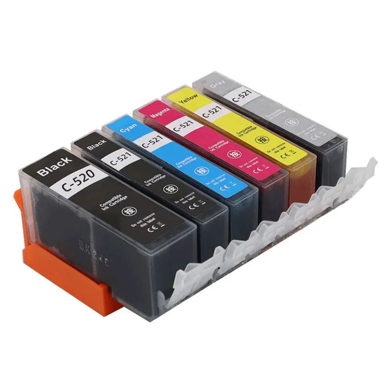 For Canon 520 521 PGI520 CLI521 ink Cartridge Compatible Printer for IP3600 IP4600 IP4700 MX860 MX870 MP540 MP550 MP560 Printer