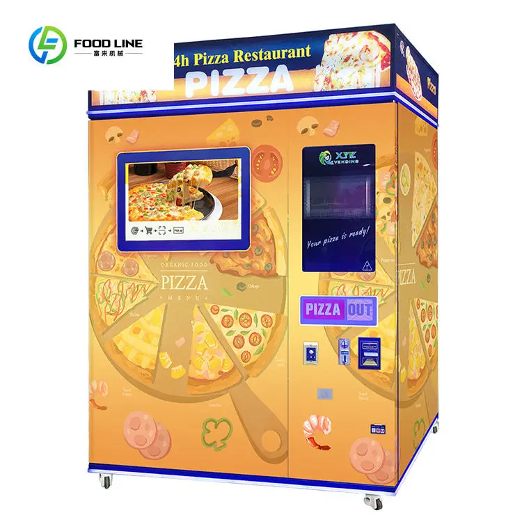 Customized Elevator 8 Inch 10 Inch 12 Inch Heated Automatic Frozen Food Self Service Vending Machine for Pizza