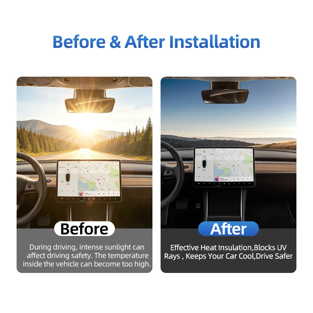 For Tesla Model Y & Juniper 2020‑2026 Car Precut Window Tint Heat Insulation UV Block Privacy Protection Decor Auto Accessories view 5