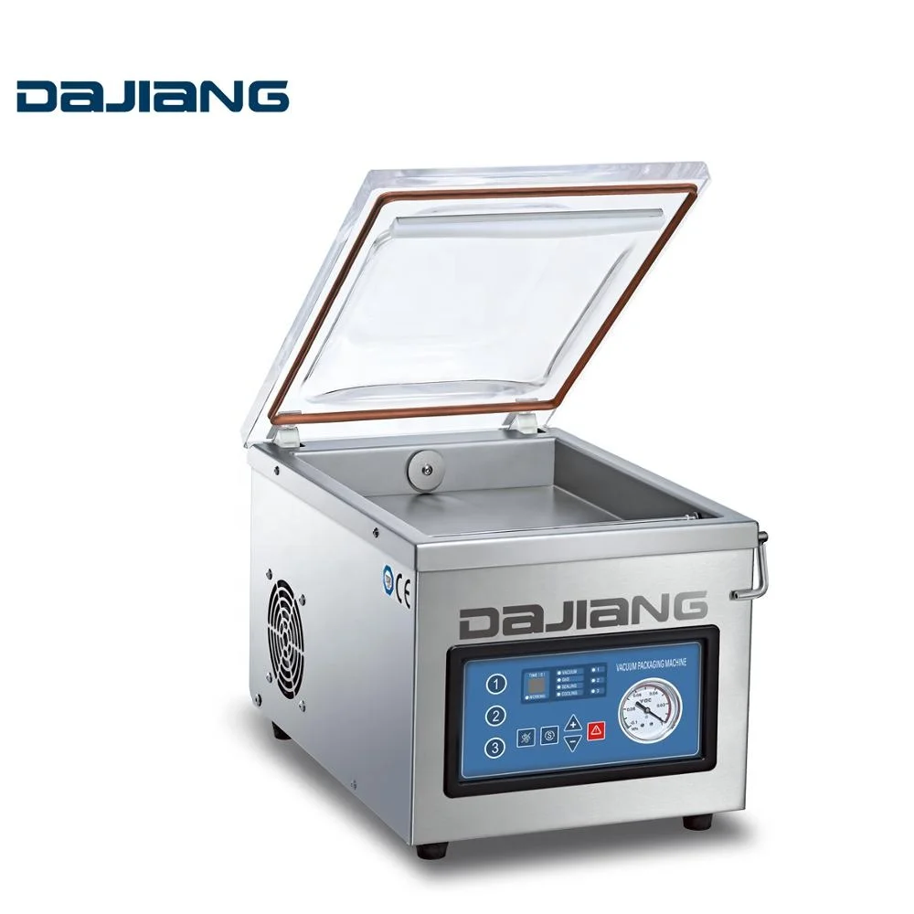 

DZ-260PD Home Electric Meat Vacuum Packing Machine Top Table Sealing Fast Food Packaging Film Vacuum Sealer China Manufactured