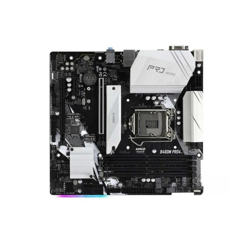 Las piezas son adecuadas para la tecnología ASROCK/ASRock B460M PRO4 1200 pines compatibles con CPU i510600i7 10700 de 10. a generación