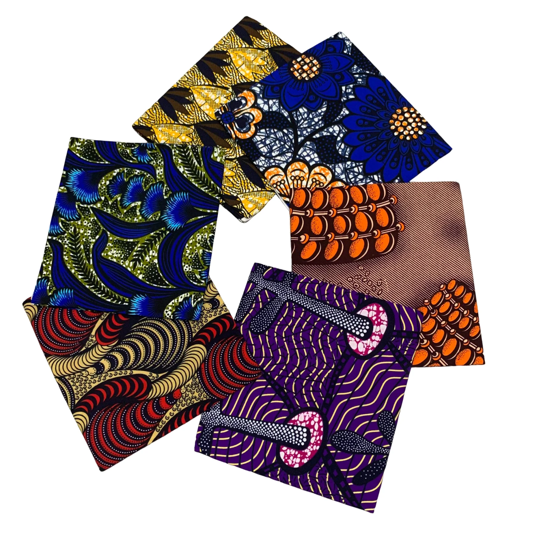 Each piece of 2yards African Printed Wax Fabric For Sewing Dress Super Ankara Wax Printed Cotton Fabric