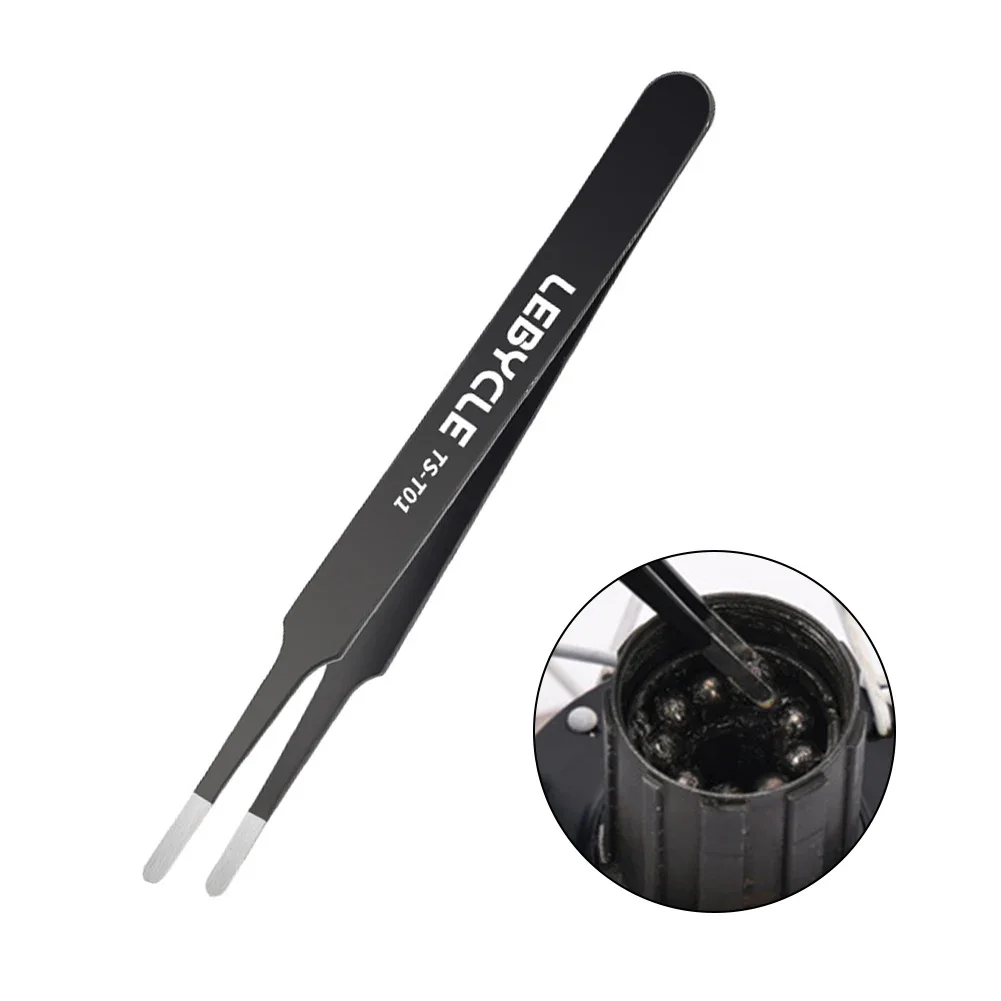 

Bicycle Seal Removal Tweezers Ball Bearings Ball Headset Bike Bicycles Black Multi Non-slip Repair Tweezers 122*11MM Bike Parts