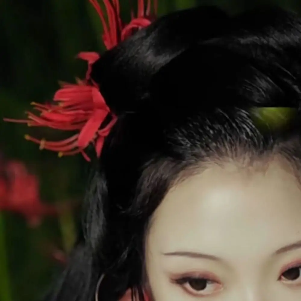 

Artificial Flowers Lycorisradiata Hair Stick Chinese Style Artificial Flower Hairpin Headwear Ancient Style Hanfu Hair Clip