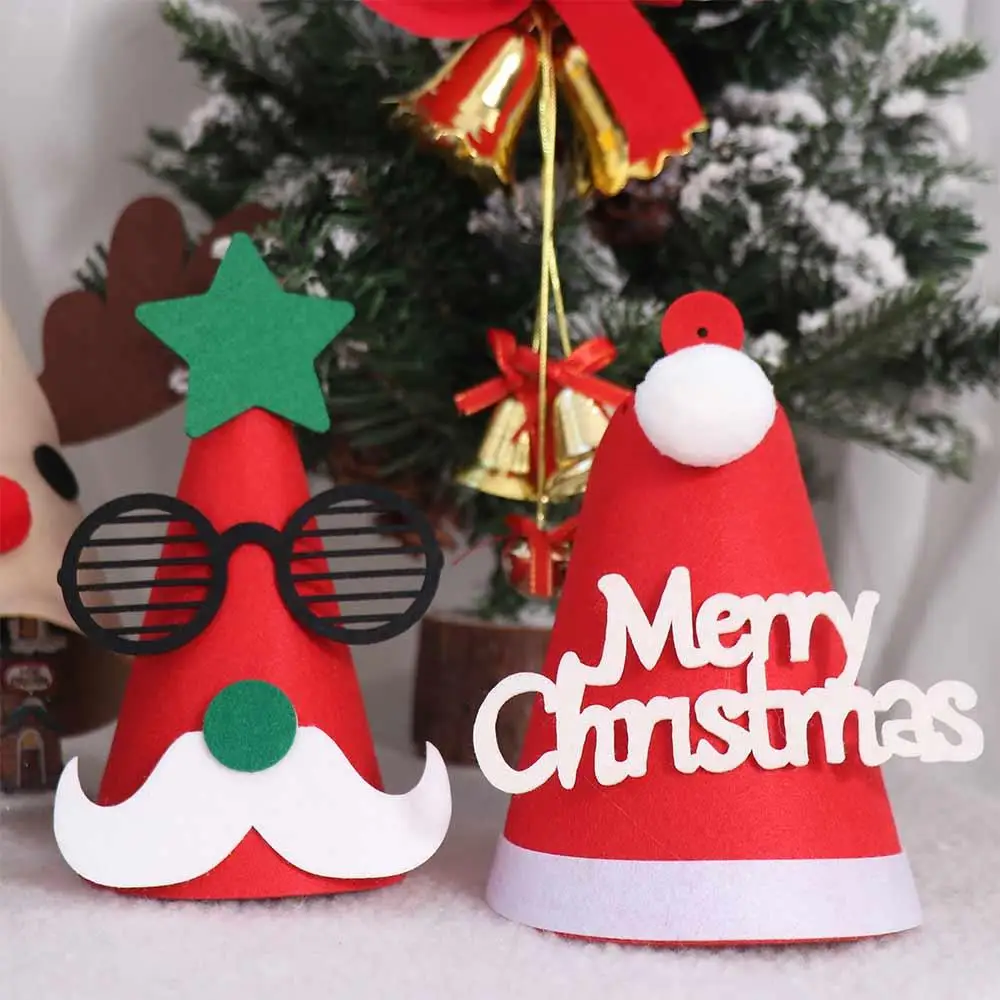 Christmas Party Hats Santa Claus Merry Christmas Hat Cartoon Felt Santa Claus Hat Animal Christmas Party Hat Children/Adult