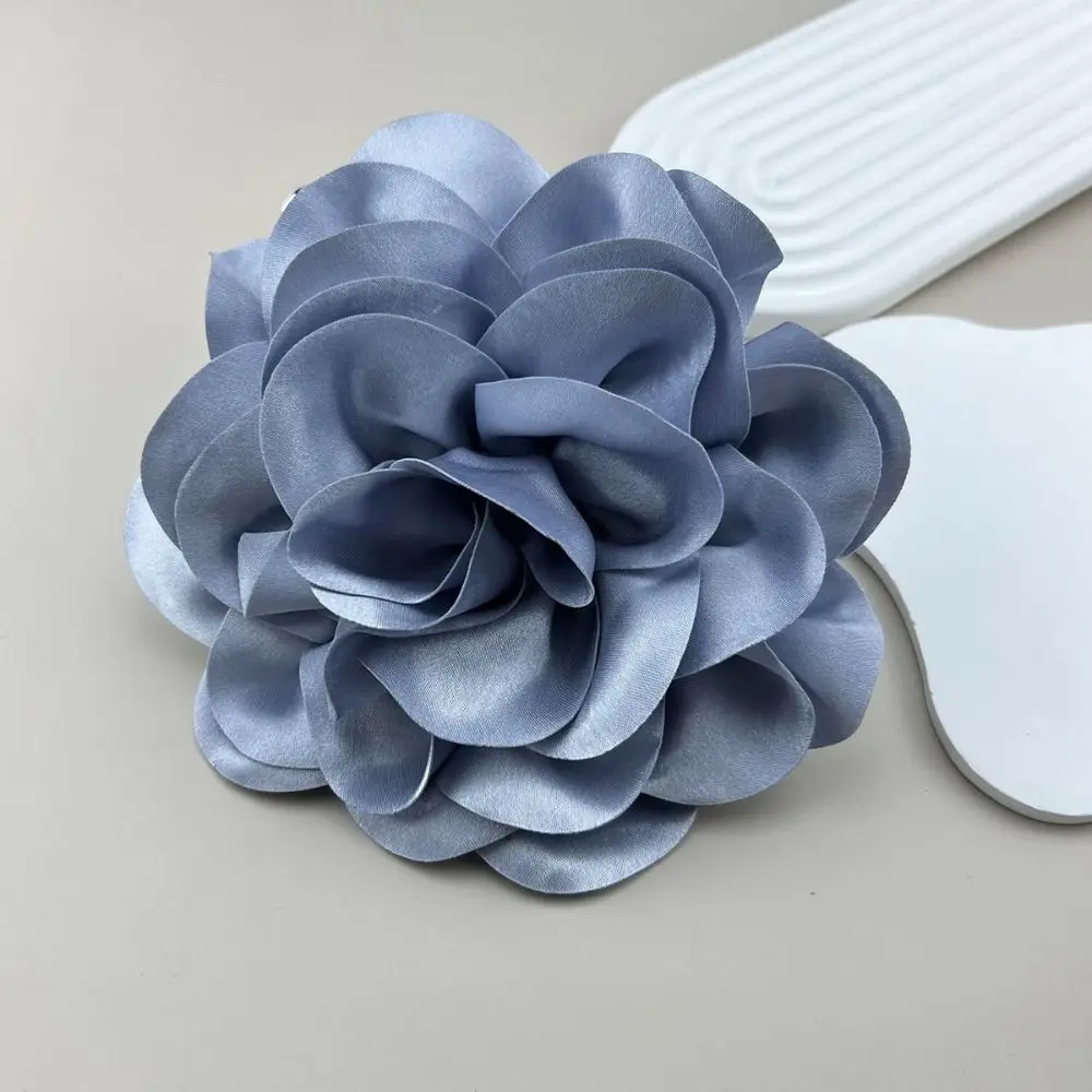 Large Flower Brooch Handmade Clothing Accessory French 19CM Ornamental Pin Satin Lapel Pin